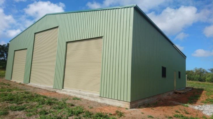 پینٹ شدہ اسٹیل سٹرکچر شیڈ بلڈنگ